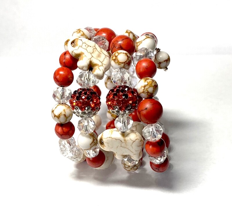 Bracelet | Women’s Wrap Multicolored With Elephants