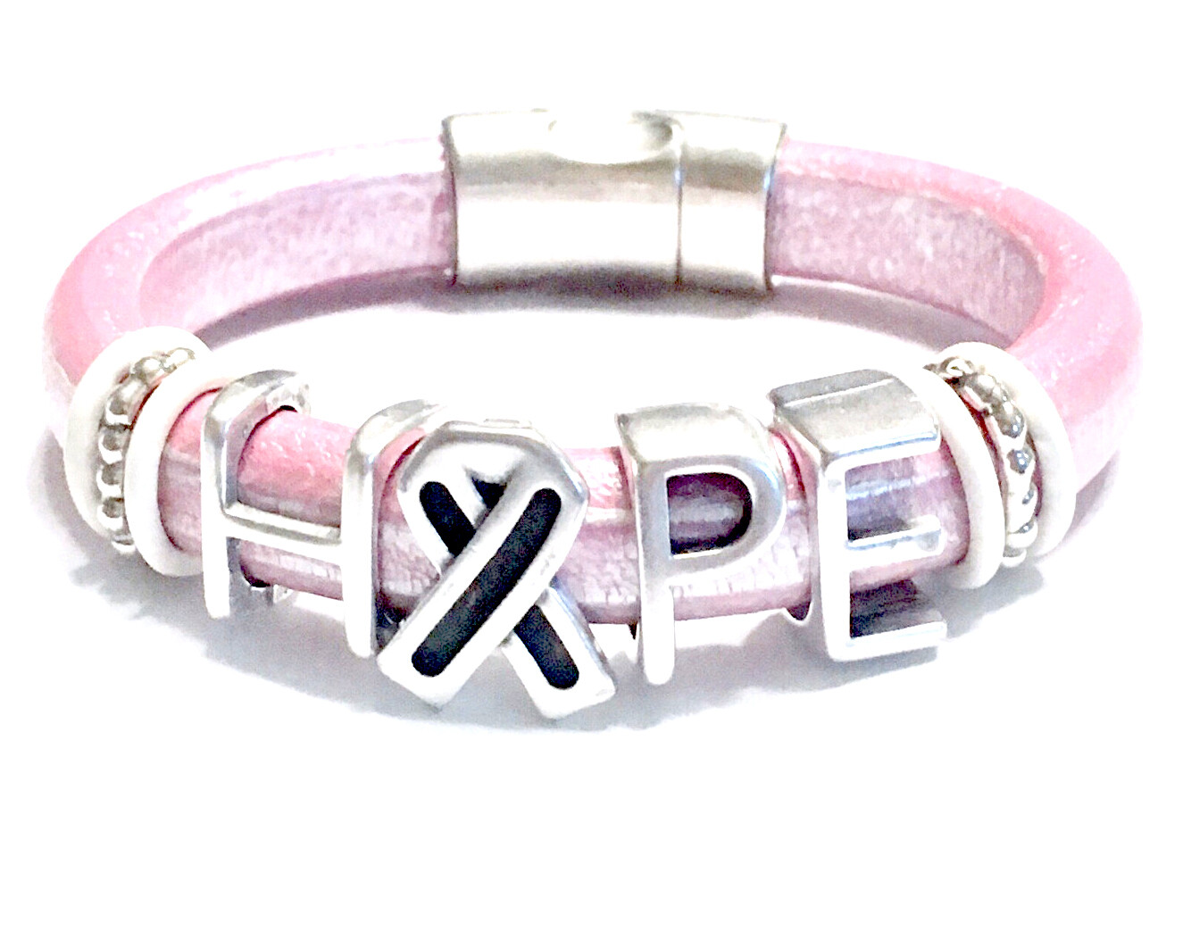 Bracelet | Women’s Pink Leather Hope Bracelet Classy Creations Originals
