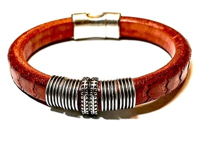 Bracelet | Men’s Red Leather