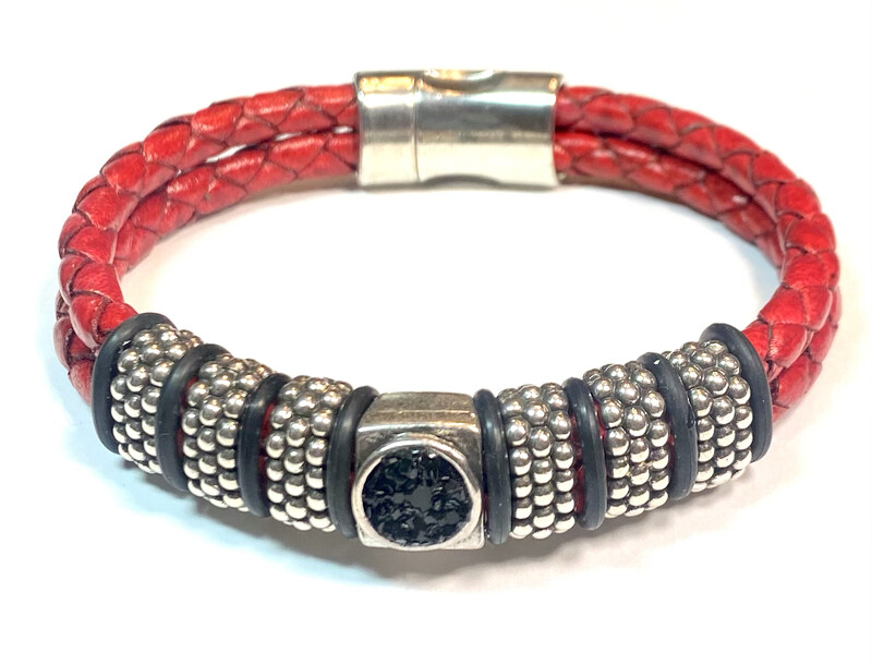 Bracelet | Men’s Red Doubled Rope Bracelet 