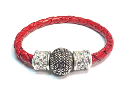 Bracelet | Women’s Red Rope With Bling 