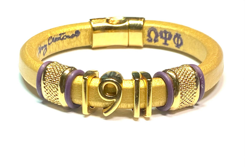 Bracelet/ Men’s Omega Gold Leather 