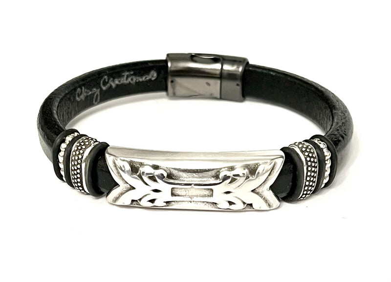 Bracelet | Men’s Black leather