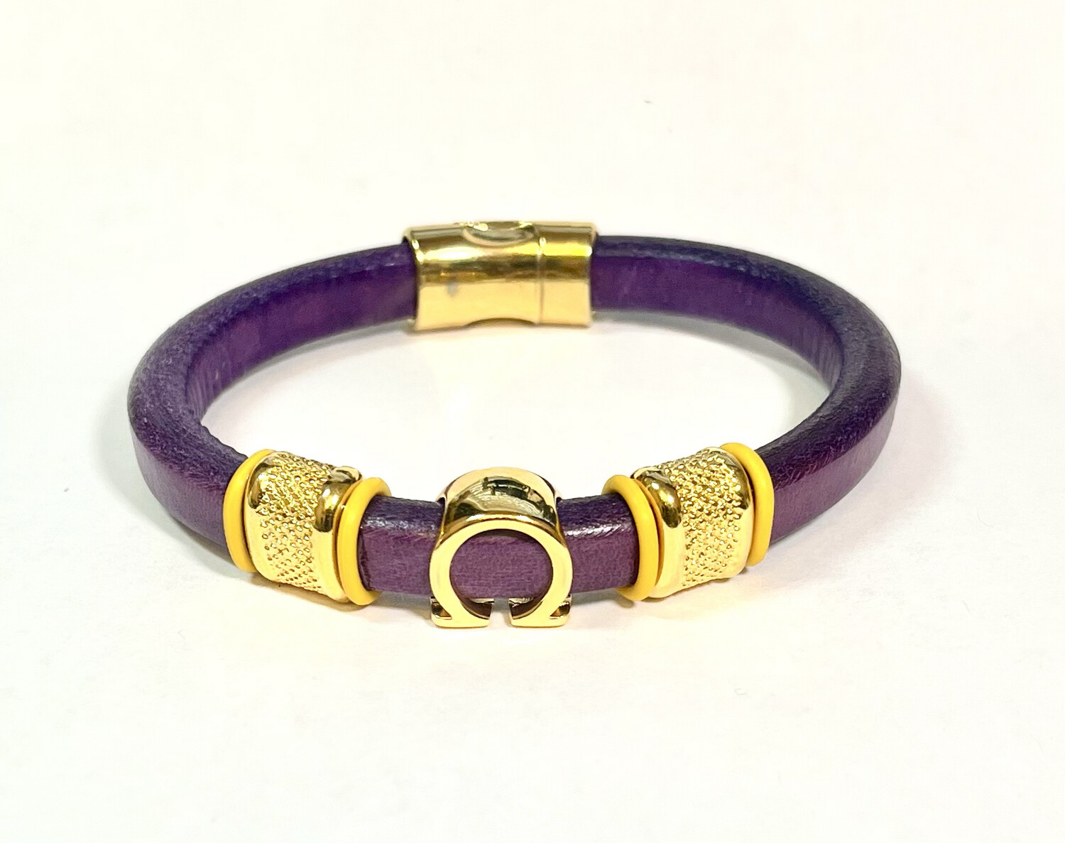 Bracelet/ Men’s Omega Purple Leather Single Style 