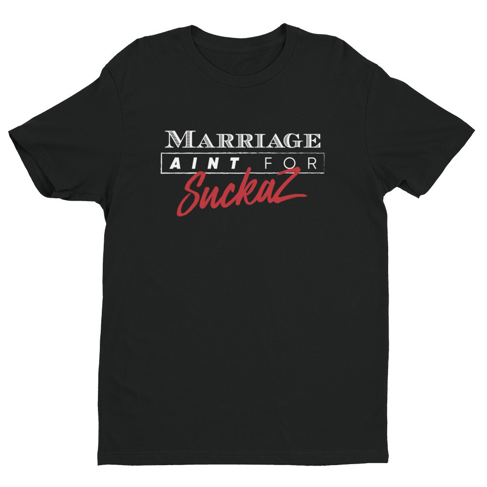 M.A.F.S.(Marriage Ain't For Suckaz) T-Shirt (Black)