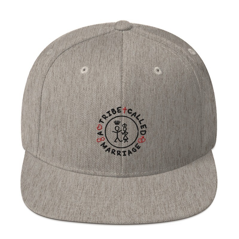 A.T.C.M.(A Tribe Called Marriage) -  Snapback Hat - Heather Grey