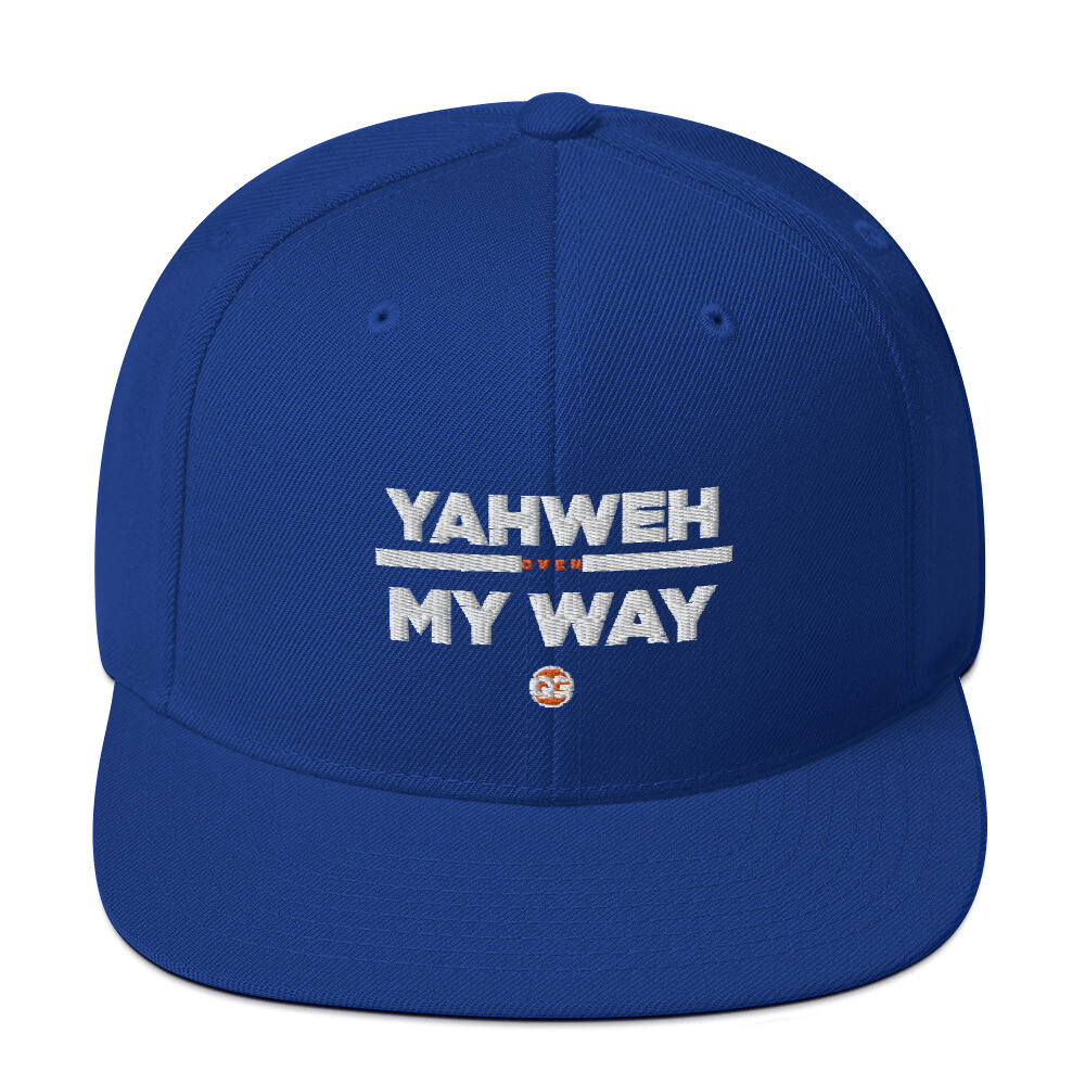 YAHWEH OVER MY WAY - ROYAL BLUE Snapback Hat