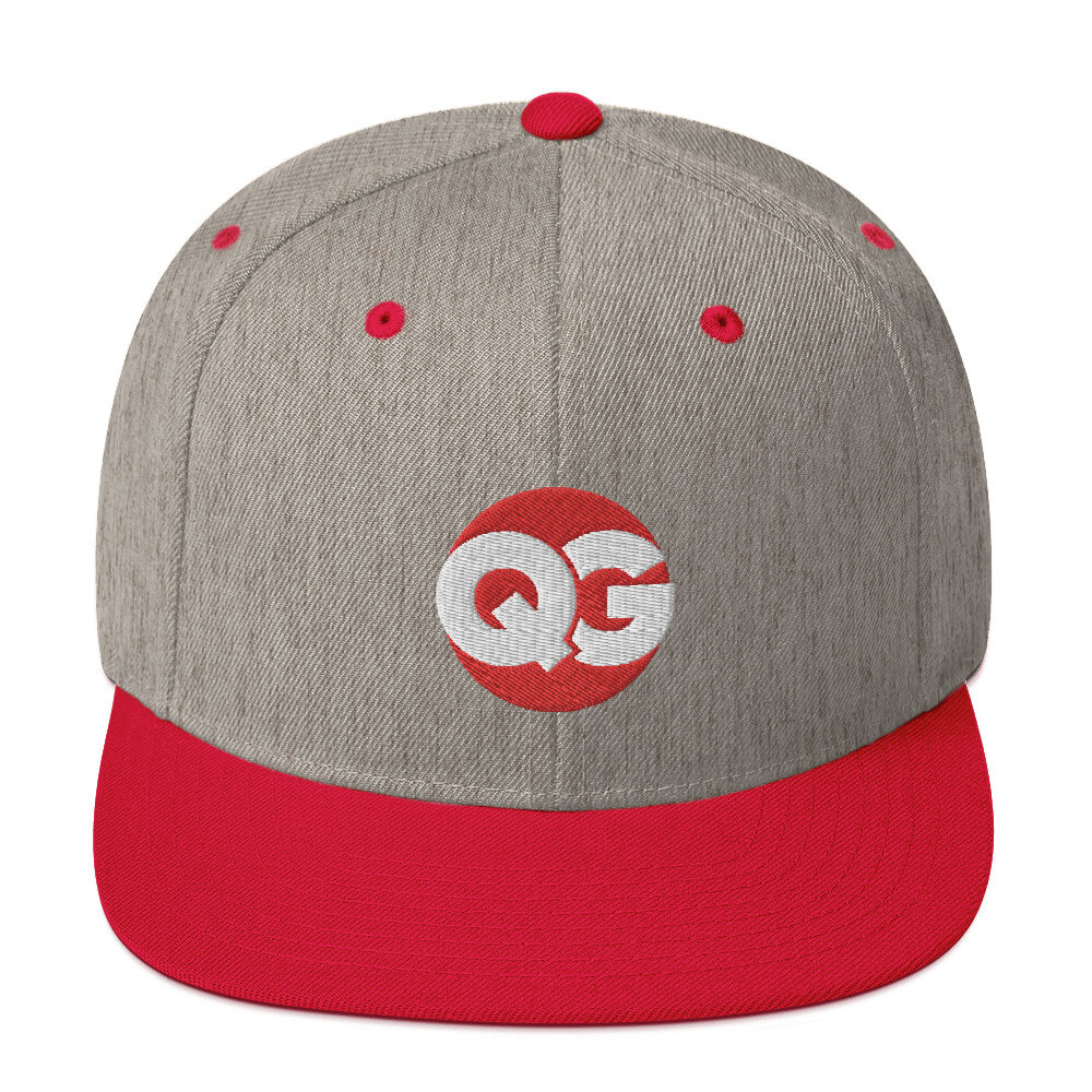 QG - Grey and Red - Snapback Hat