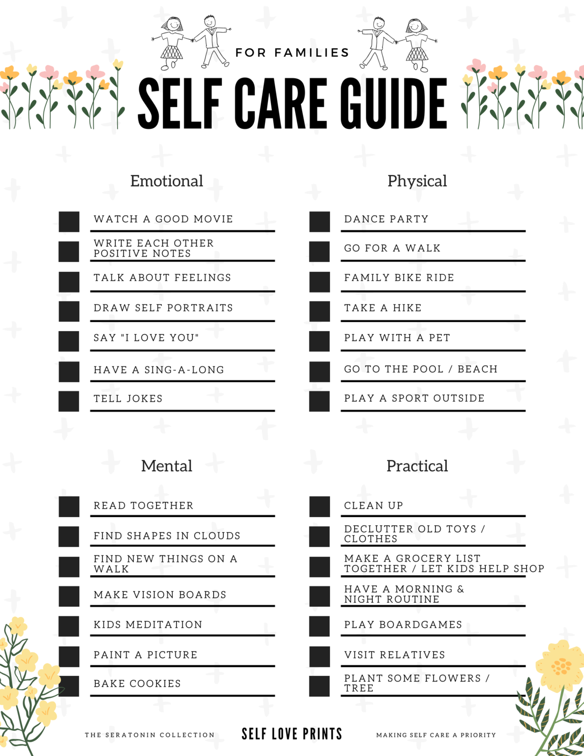 Self Care Family Guide - Digital Download Self Care Family Guide - Digital Download