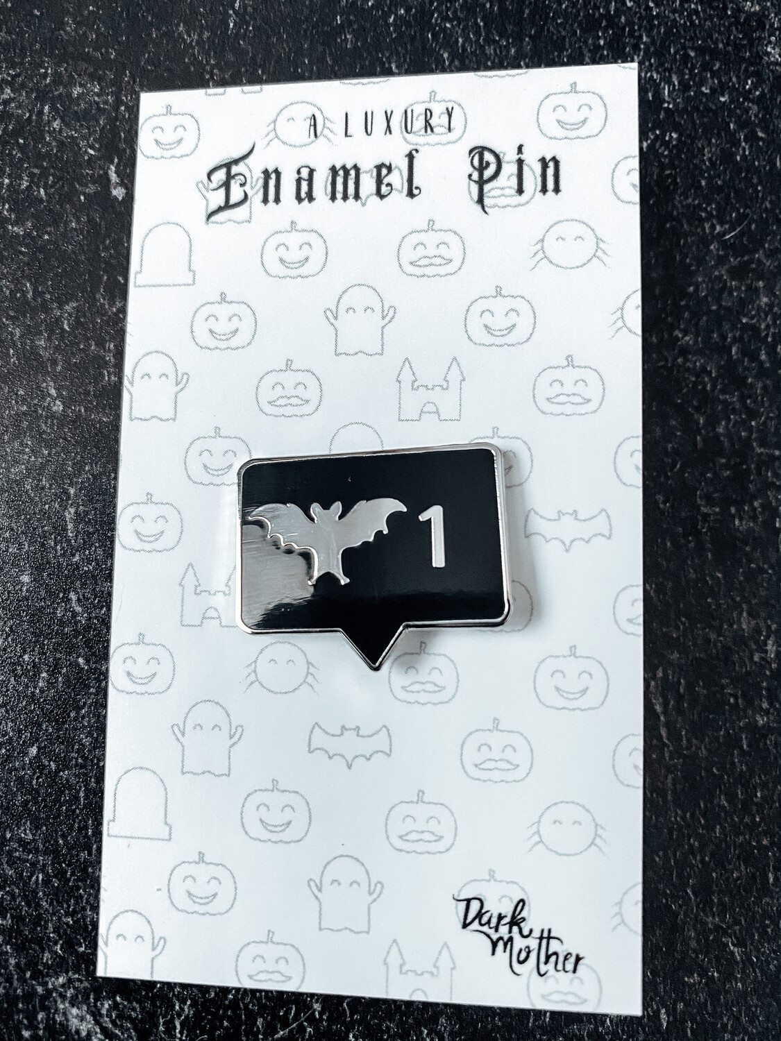 Bat Notification Enamel Pin Bat Notification Enamel Pin