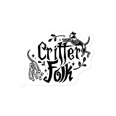 Critter Folk Sticker - Cat & Dog