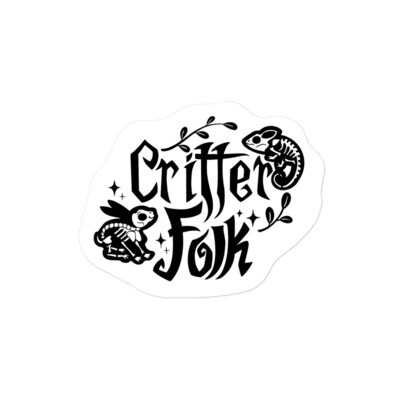 Critter Folk Sticker - Rabbit & Chameleon 