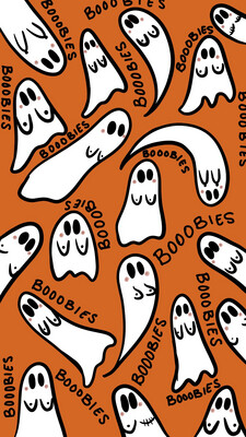 Ghost Boobies iPhone Wallpaper