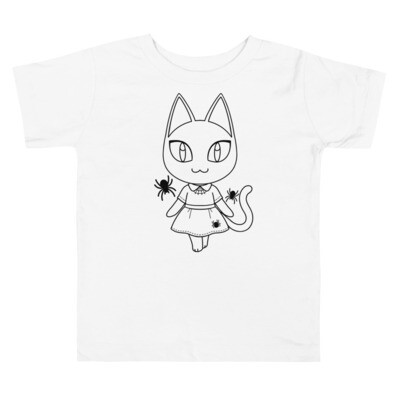 Spider Kitty Spooky Villager Toddler Tee