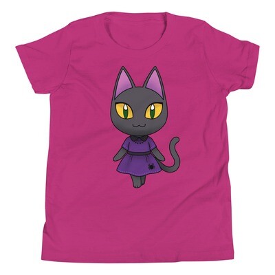 Spider Kitty Spooky Villager Youth Tee