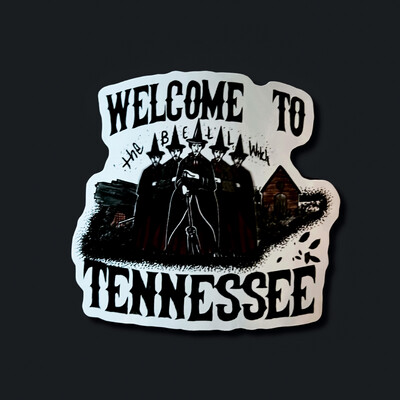 White Backing | Spooky States - Welcome to Tennessee Sticker