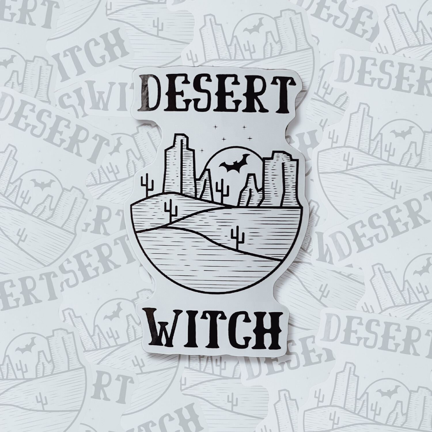 White Backing | Desert Witch - Sedona Sticker