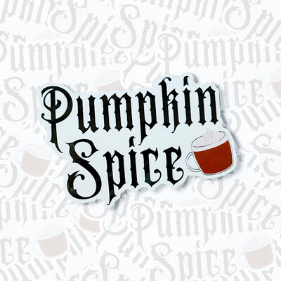 White Backing | Pumpkin Spice Sticker