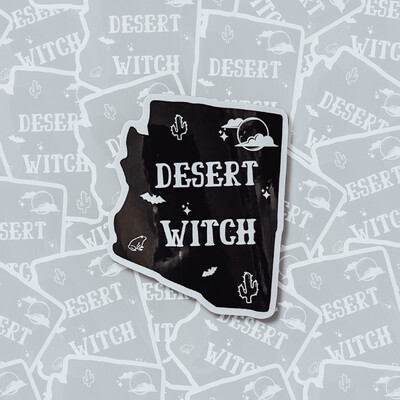 White Backing | Desert Witch - Arizona Sticker