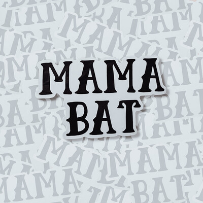 White Backing | Mama Bat Sticker