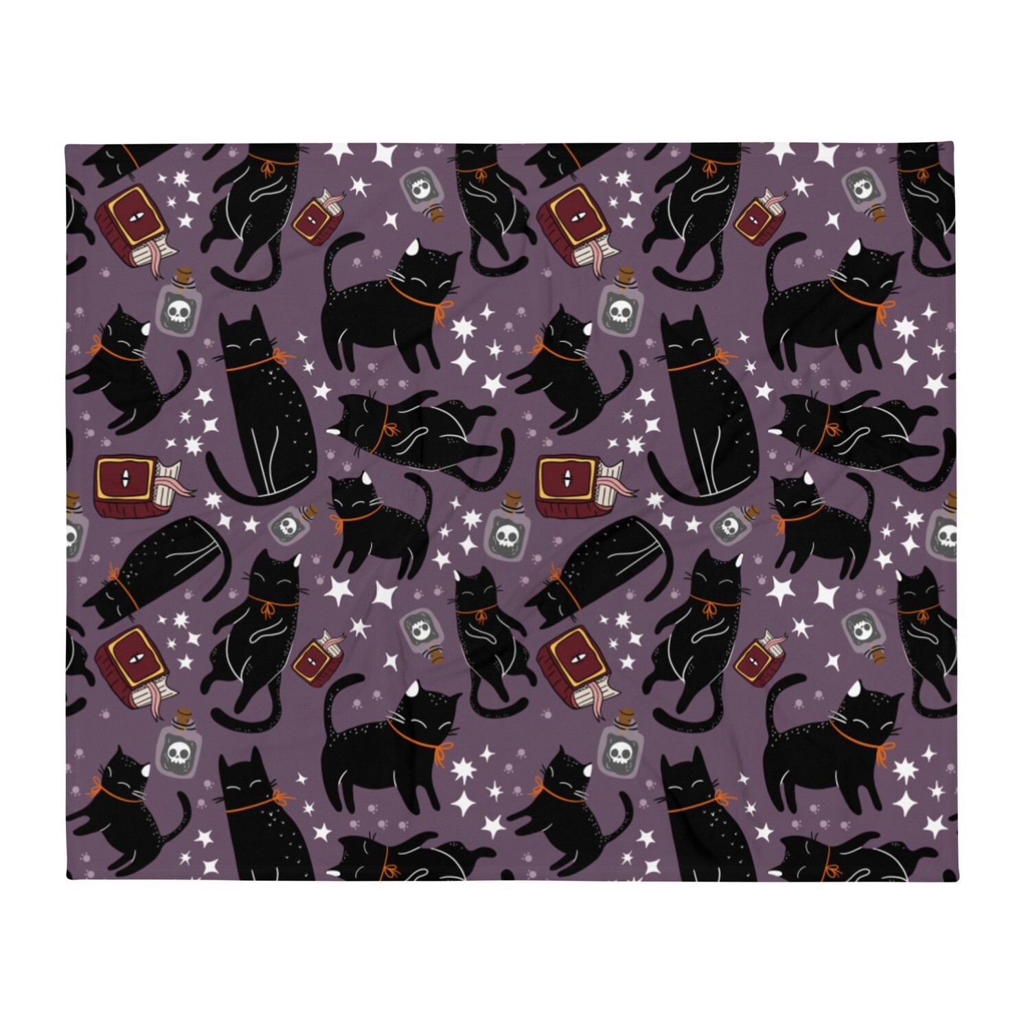 Black Cat Throw Blanket