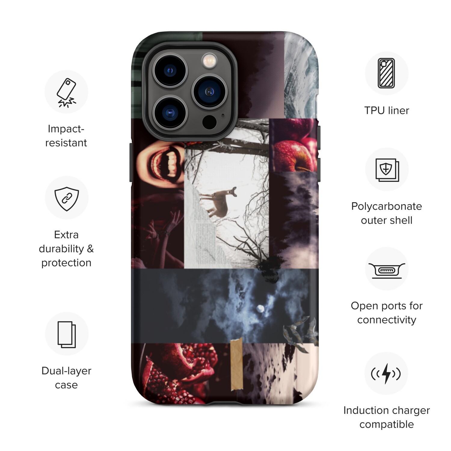 Vampires Collage Tough iPhone Case