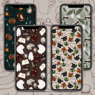 Creepy Tea & Coffee Phone Wallpaper Pack