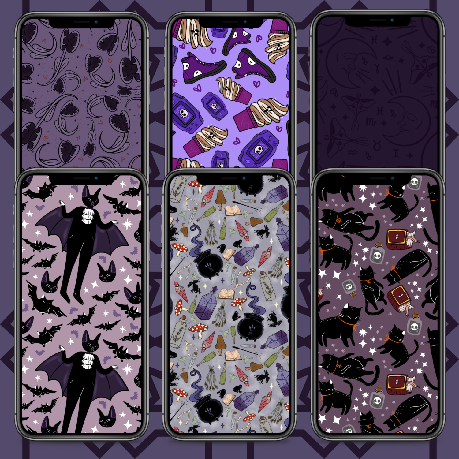 Purple Phone Wallpaper Pack