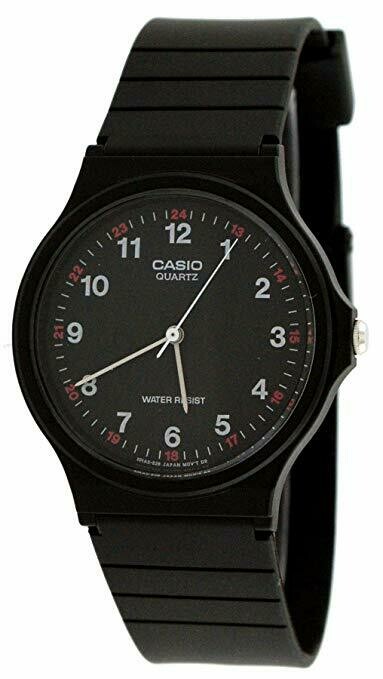 Casio MQ24-1B 3-Hand Analog Water Resistant Watch