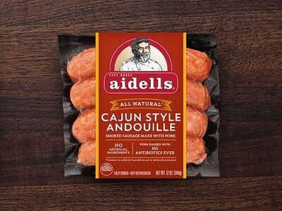 Aidells Chicken Sausage (contains pork) Cajun Style Andouille 10ct