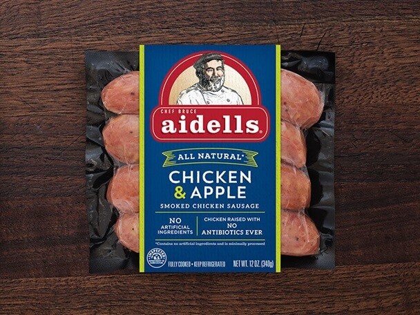 Aidells Chicken Sausage (contains pork)     Chicken &amp; Apple 4ct