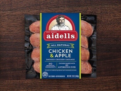 Aidells Chicken Sausage (contains pork) Chicken & Apple 4ct Aidells Chicken Sausage (contains pork) Chicken & Apple 4ct