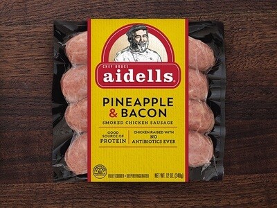 Aidells Chicken Sausage (contains pork) Pineapple & Bacon 4ct Aidells Chicken Sausage (contains pork) Pineapple & Bacon 4ct