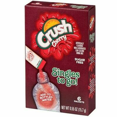 Crush 6ct - sugar free (add to 16.9oz water) Cherry