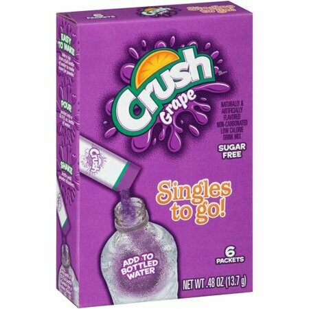 Crush 6ct - sugar free (add to 16.9oz water)     Grape