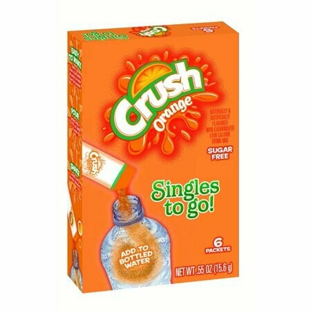 Crush 6ct - sugar free (add to 16.9oz water)     Orange