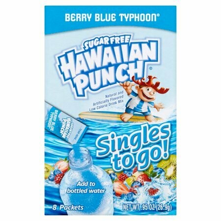 Hawaiian Punch Singles-to-Go (add to 16.9oz water) Berry Blue Typhoon