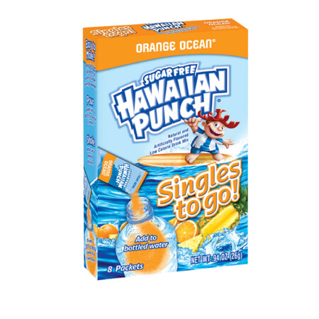 Hawaiian Punch Singles-to-Go (add to 16.9oz water)     Ocean Orange
