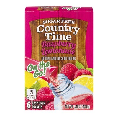 Country Time 6ct - (add to 16.9oz water)     Raspberry Lemonade