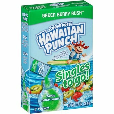 Hawaiian Punch Singles-to-Go (add to 16.9oz water) Green Berry Rush