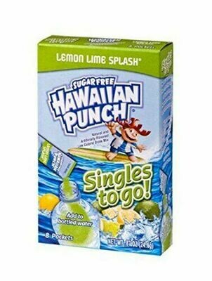 Hawaiian Punch Singles-to-Go (add to 16.9oz water)     Lemon Lime Splash