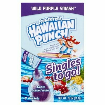 Hawaiian Punch Singles-to-Go (add to 16.9oz water)     Wild Purple Smash