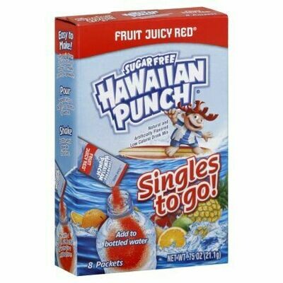 Hawaiian Punch Singles-to-Go (add to 16.9oz water)     Fruit Juicy Red