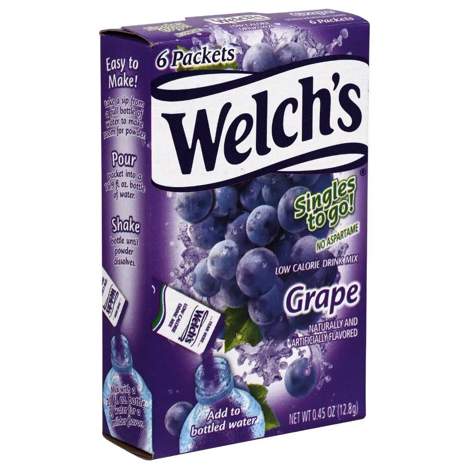 Welch's 6ct - (add to 16.9oz water)     Grape