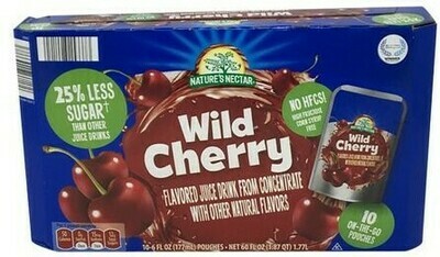 Juice Pouches 10ct     Wild Cherry