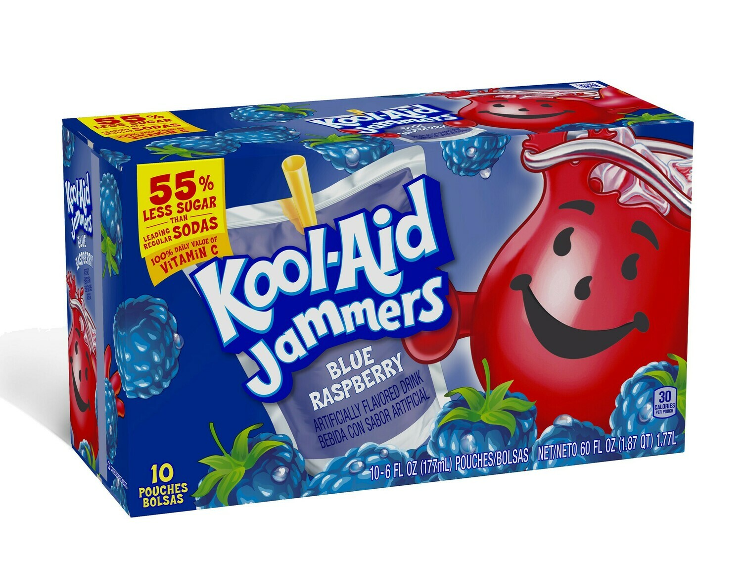 Kool-Aid Jammers Pouches 10ct Blue Raspberry