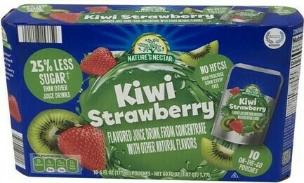 Juice Pouches 10ct     Kiwi Strawberry