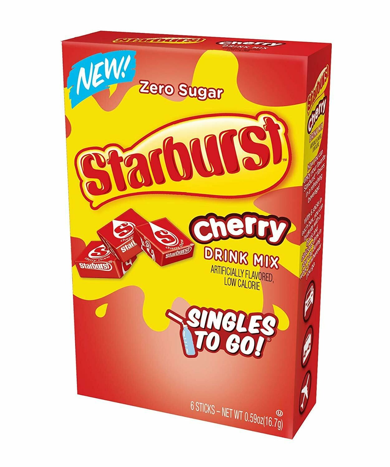Starburst Singles to Go! 6ct (add to 16.9oz water)     Cherry