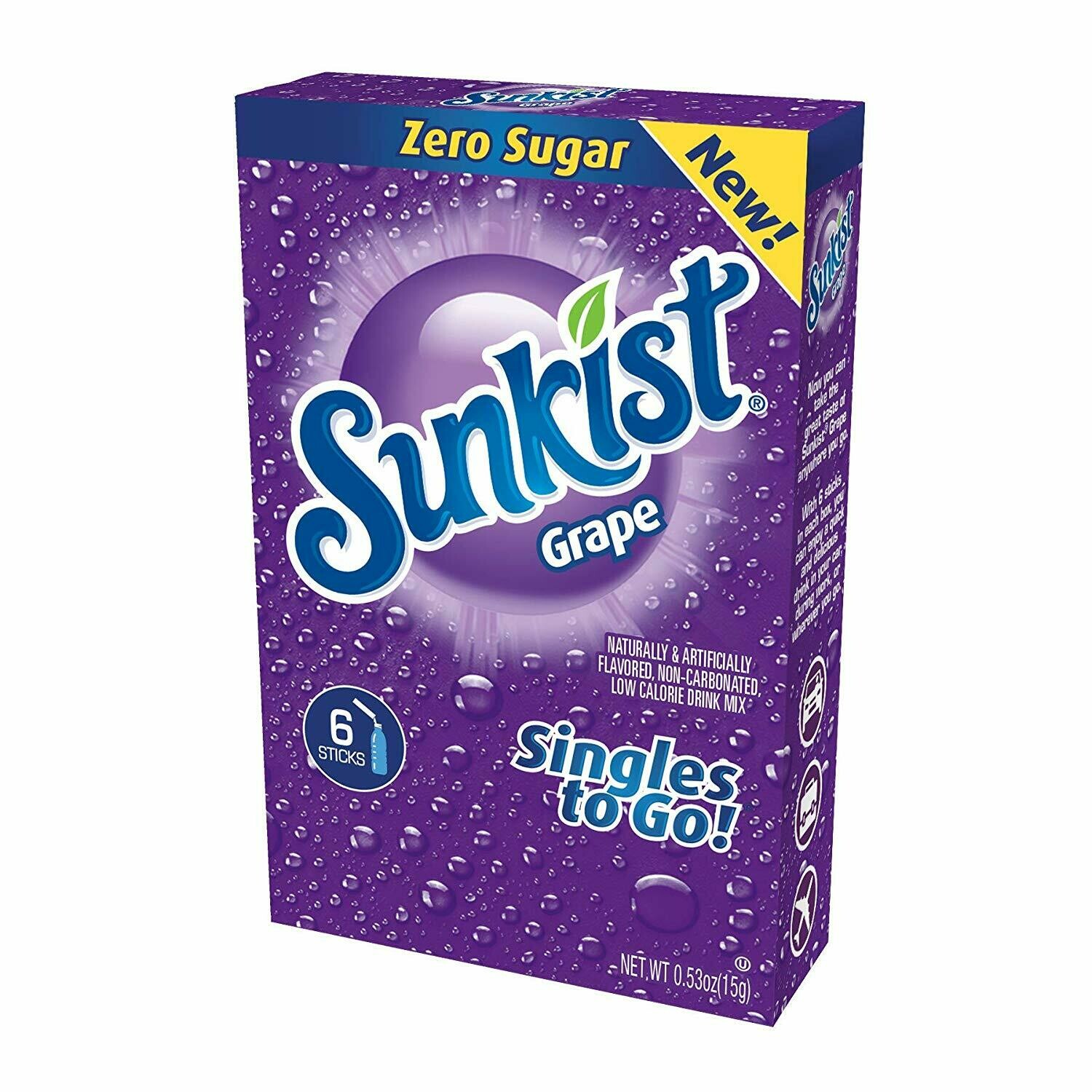 Sunkist Singles to Go! 6ct (add to 16.9oz water)     Grape