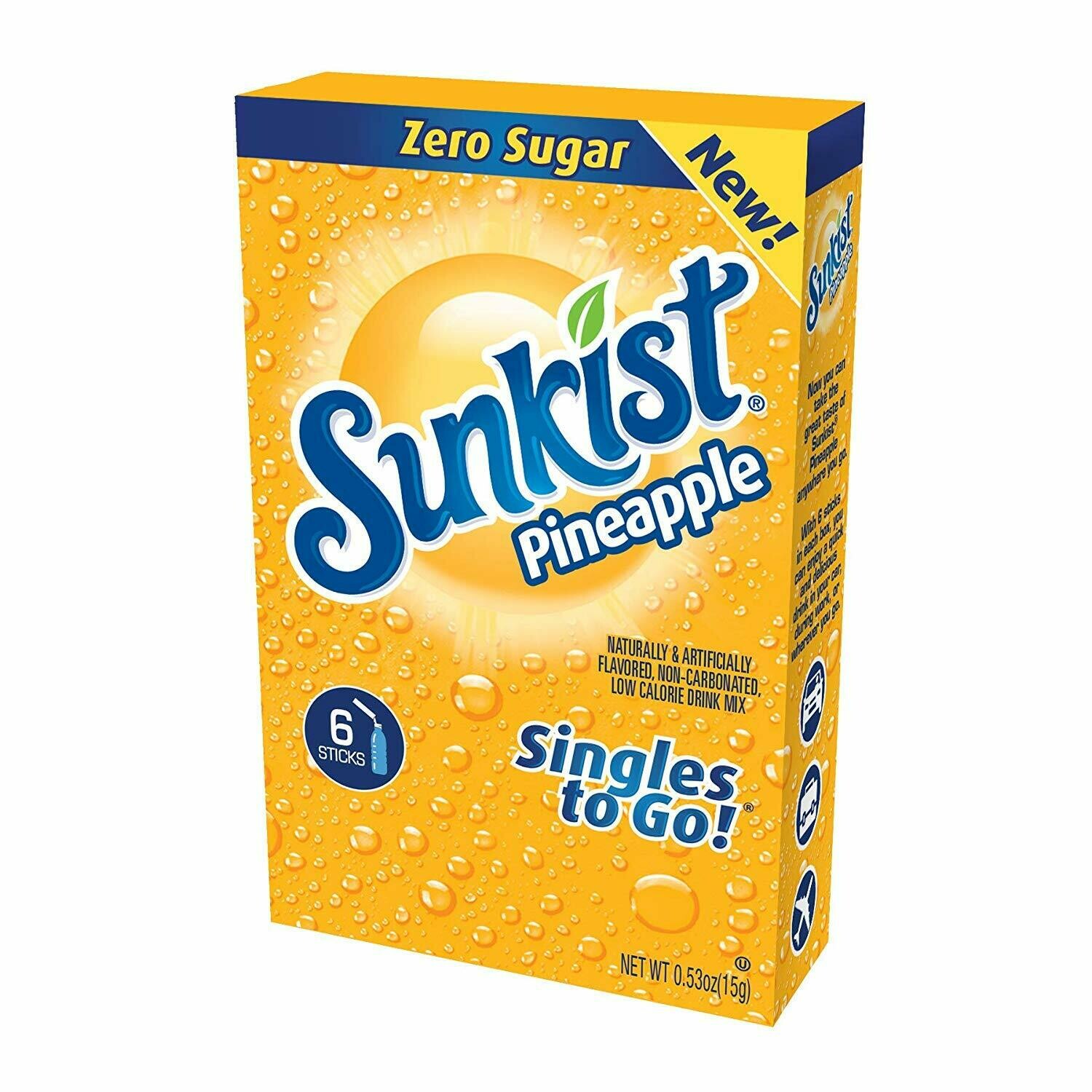 Sunkist Singles to Go! 6ct (add to 16.9oz water) Pineapple